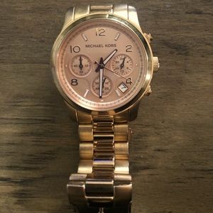 Rose gold Michael Kors watch